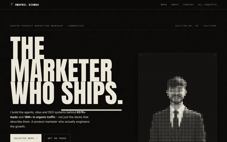 Halftone concept preview