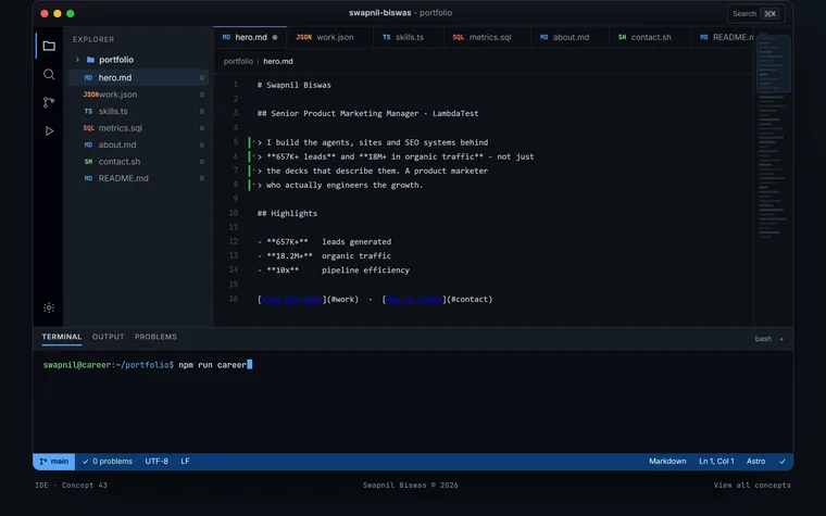 IDE concept preview