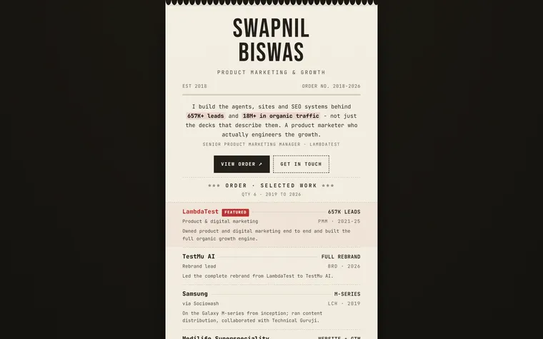 Receipt concept preview