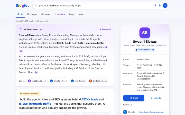 SERP concept preview