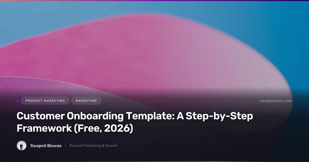 A structured customer onboarding template showing stages, owners, and milestones across a timeline
