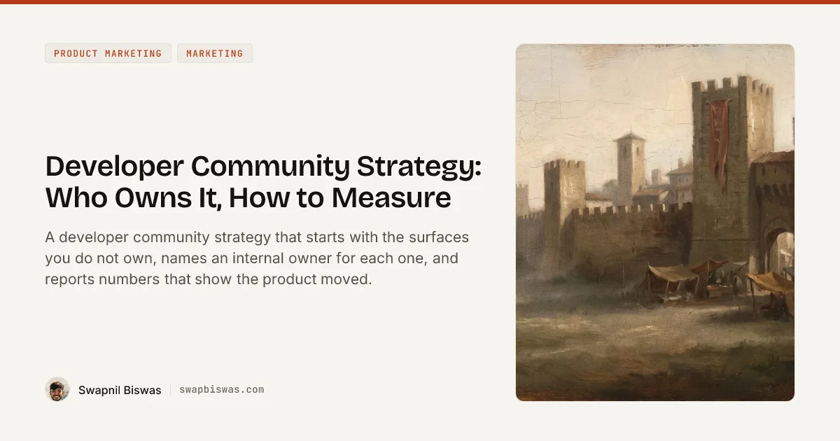 Developer Community Strategy: Who Owns It, How to Measure