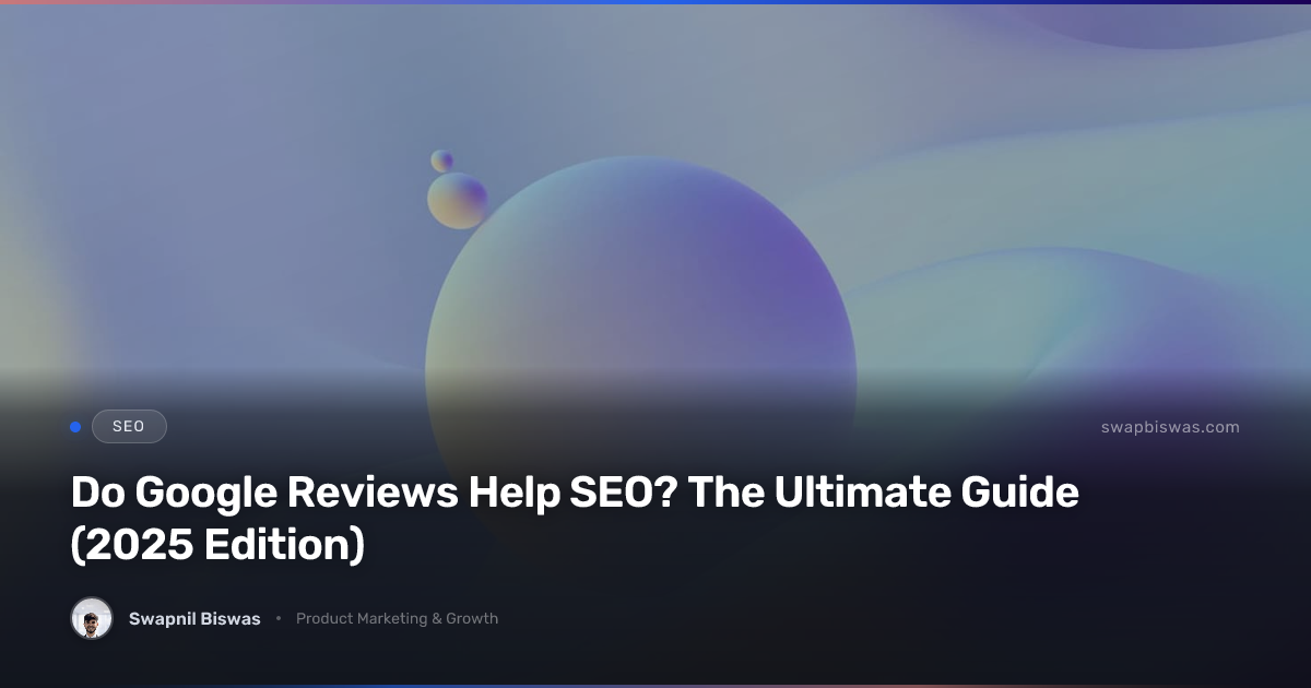 Google Reviews and SEO guide illustration