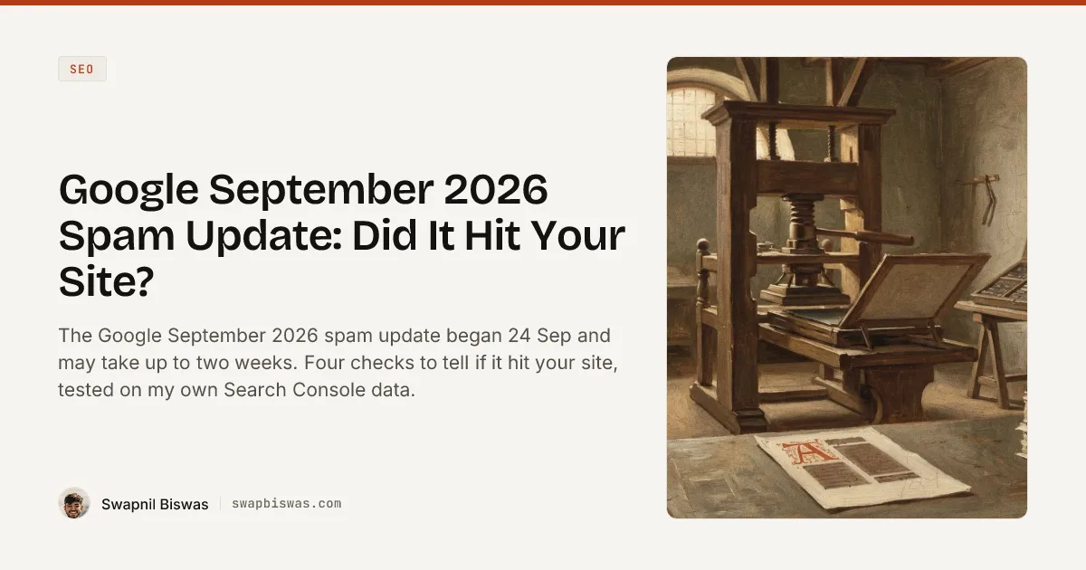 Google September 2026 Spam Update: Did It Hit Your Site?