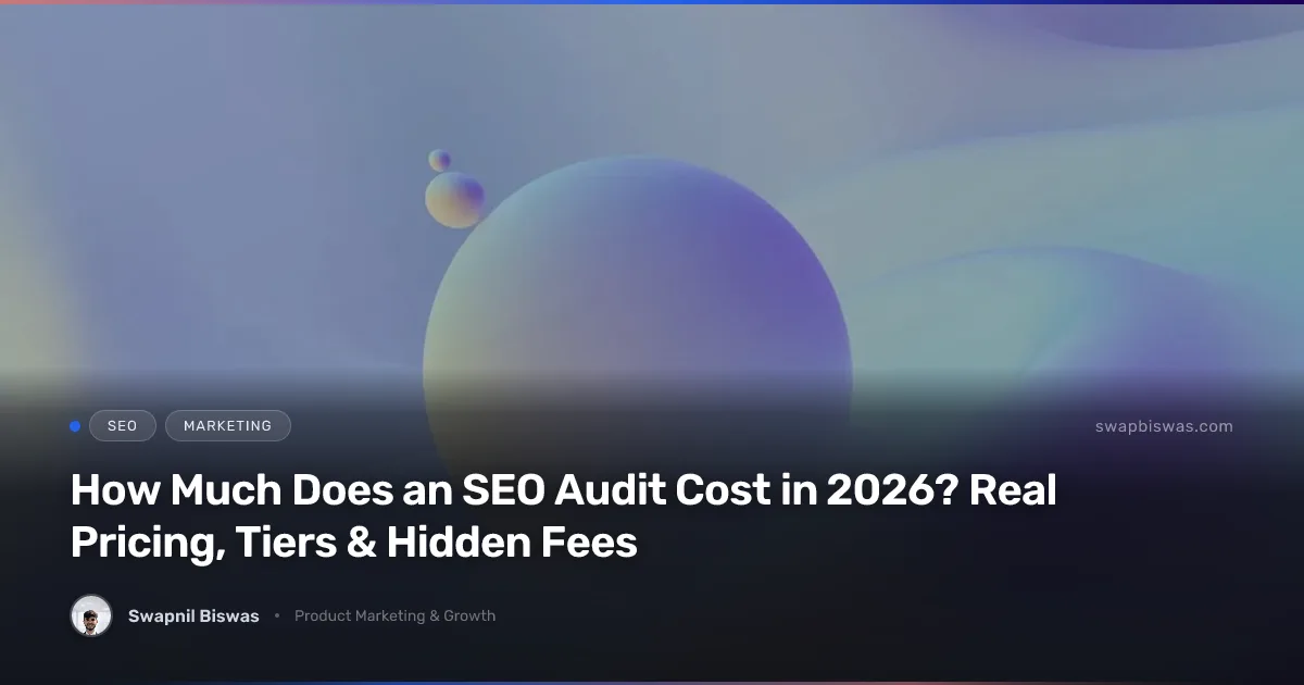 SEO audit cost breakdown and pricing tiers illustration
