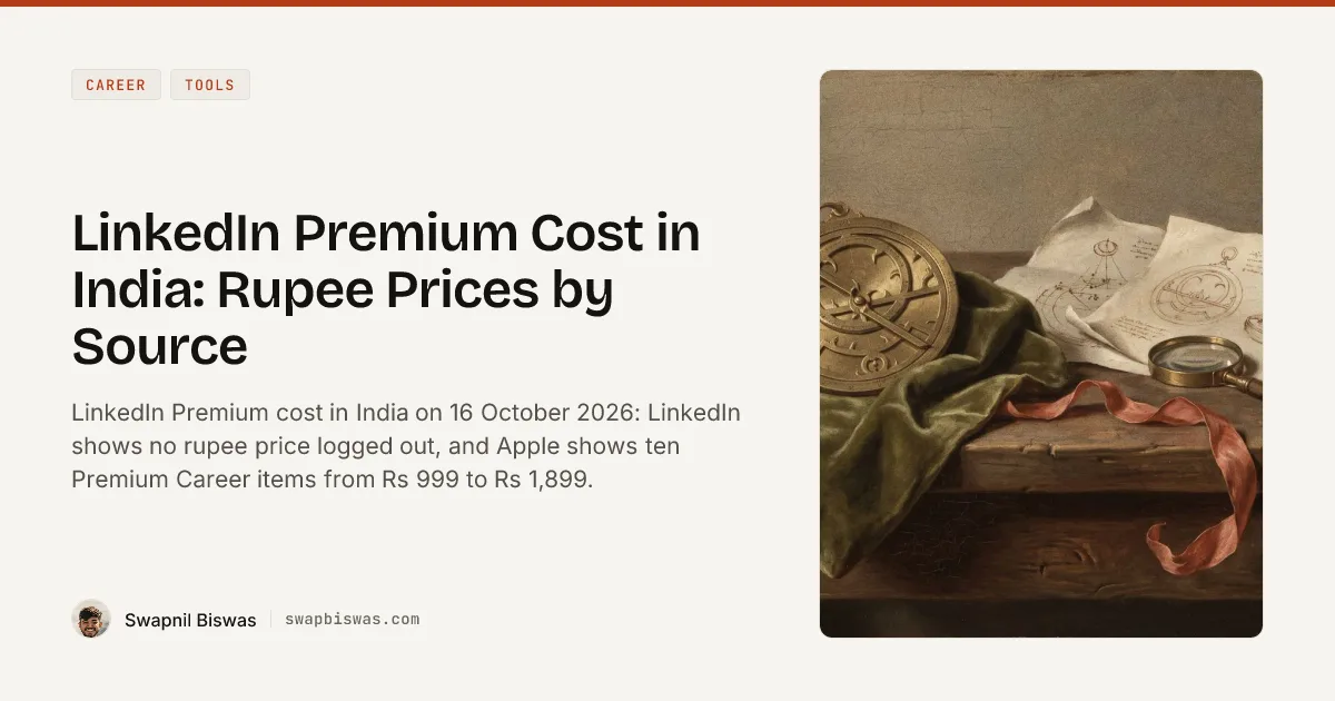 LinkedIn Premium Cost in India: Rupee Prices by Source