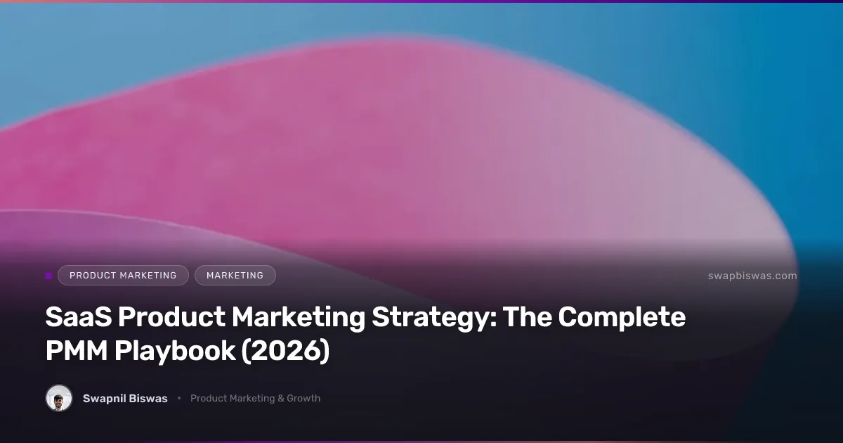 SaaS product marketing strategy framework and playbook