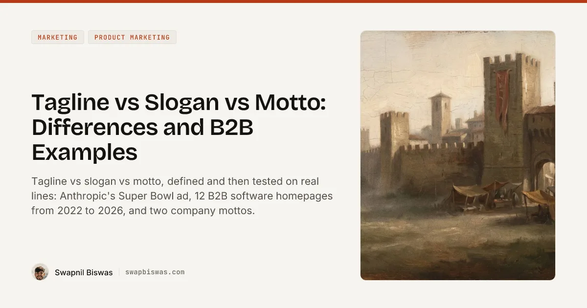 Tagline vs Slogan vs Motto: Differences and B2B Examples