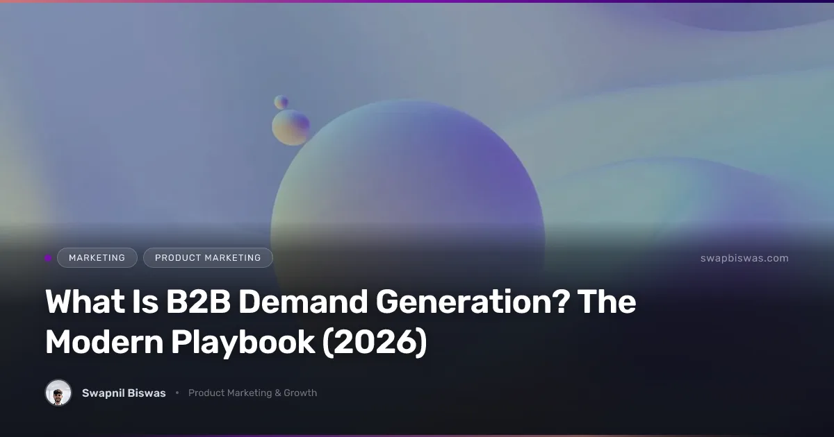 What Is B2B Demand Generation? The Modern Playbook (2026)
